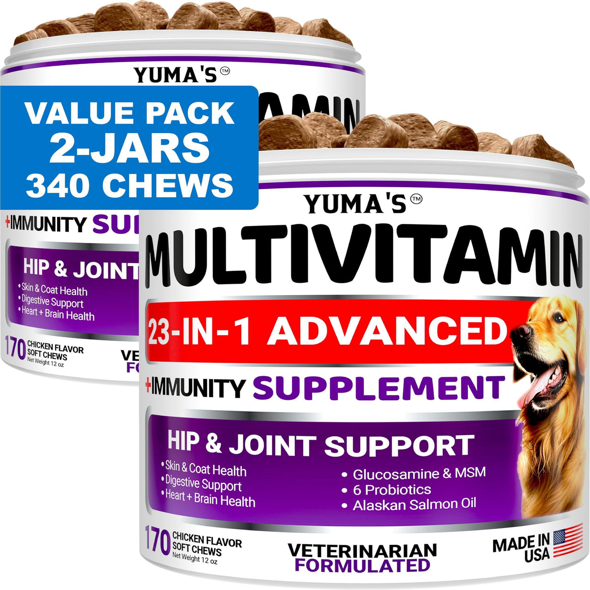(2 Pack) Sweet Potato Chicken Wrapped Dog Chews