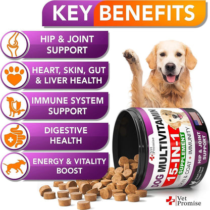 Senior & Puppy Dog Multivitamin Chews with Glucosamine