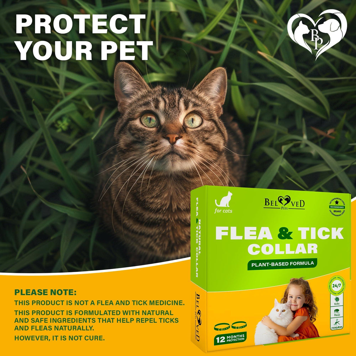 Natural Flea & Tick Collar for Cats