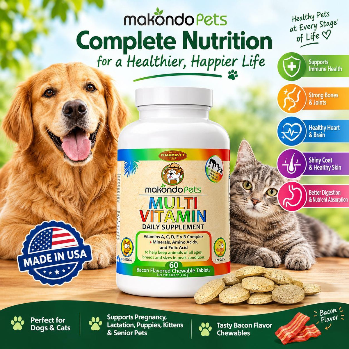 Prenatal Dog Vitamins – Complete Multivitamin for Pets