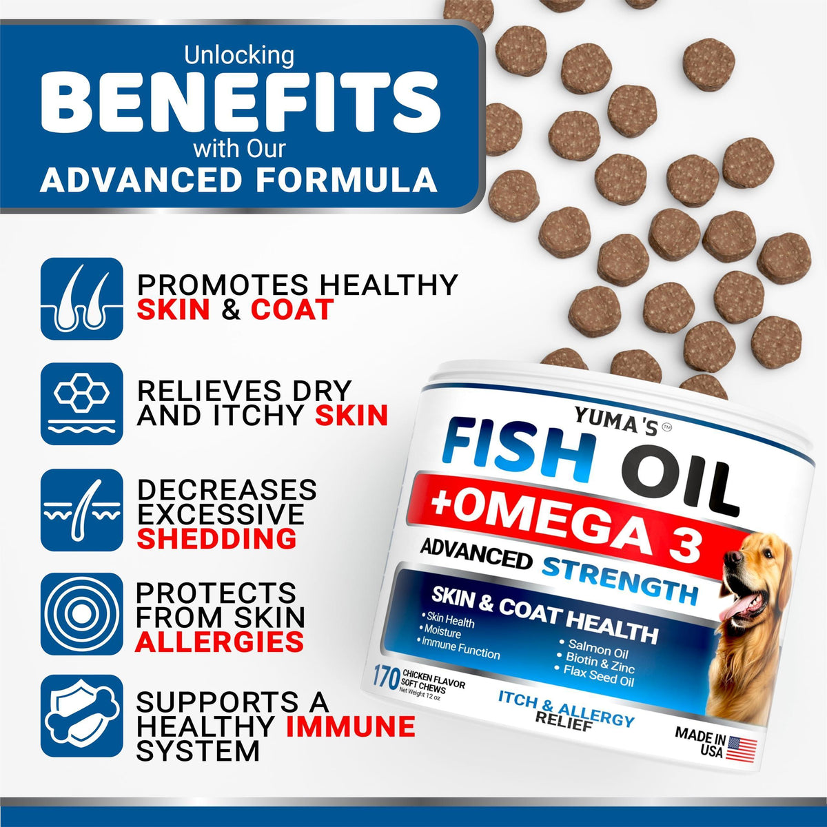 Omega 3 Fish Oil Chews for Dogs