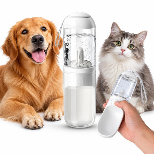 Dog Travel Water Bottle With Silicone Strap