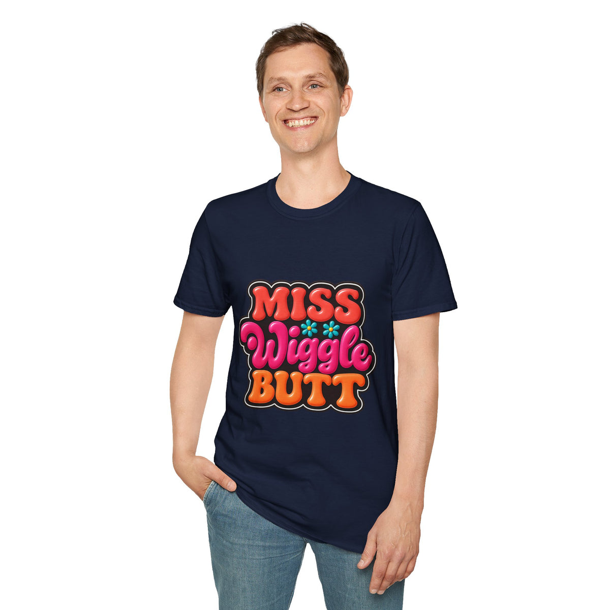 Miss Wiggle Butt Retro Graphic T-Shirt