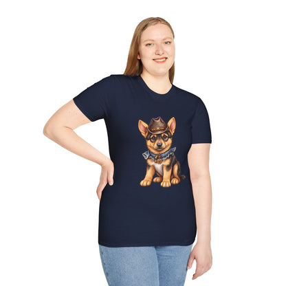 Corgi Cowboy T-Shirt Cute Western Dog Tee