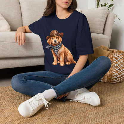 Golden Retriever Cowboy T-Shirt