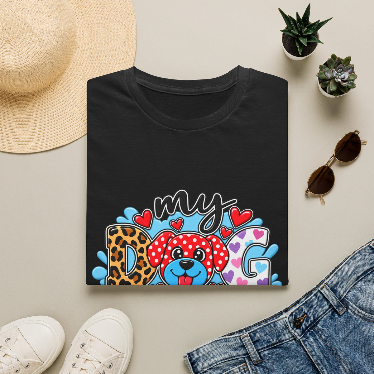 My Dog Is My Heart T-Shirt — Cute  Paw & Heart