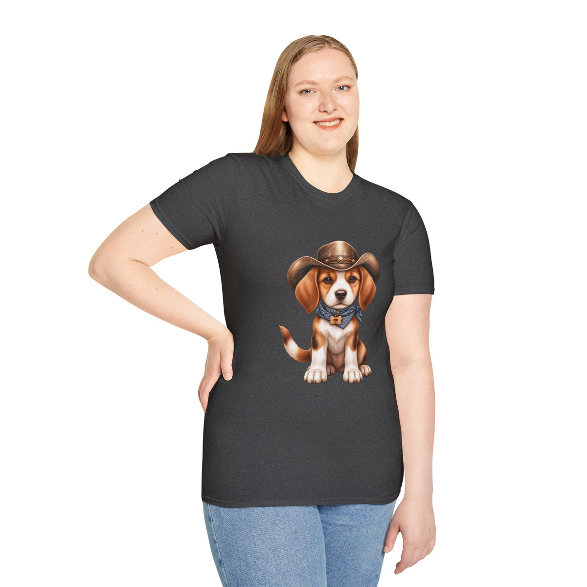 Beagle Cowboy T-Shirt — Cute Western Puppy Tee