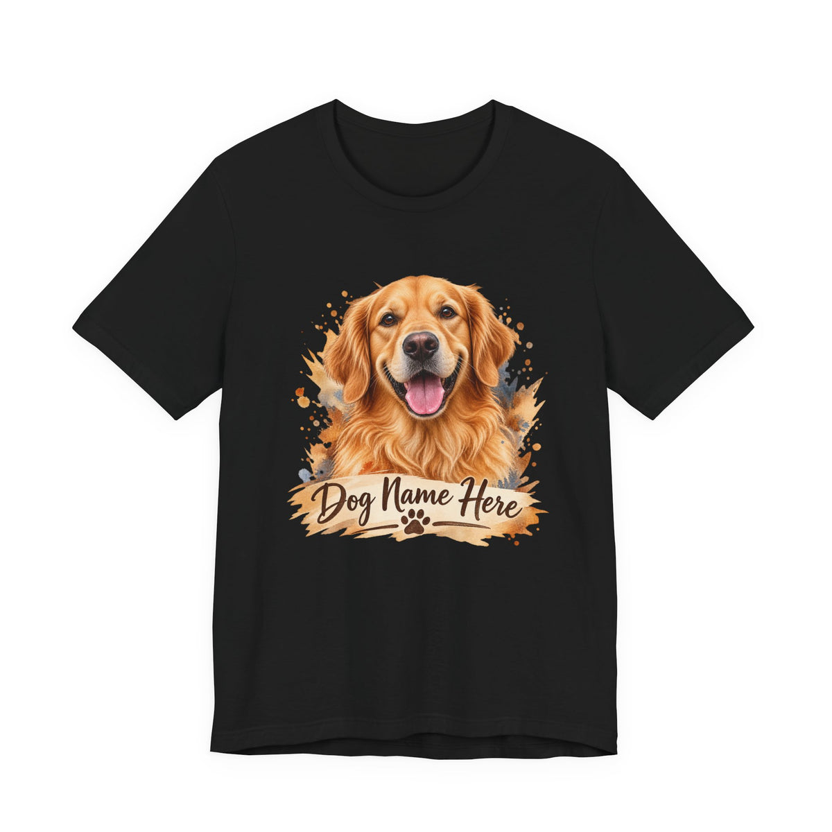 Custom Dog Name T-Shirt — Personalized Dog Portrait Tee