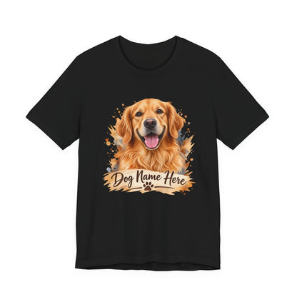 Custom Dog Name T-Shirt — Personalized Dog Portrait Tee