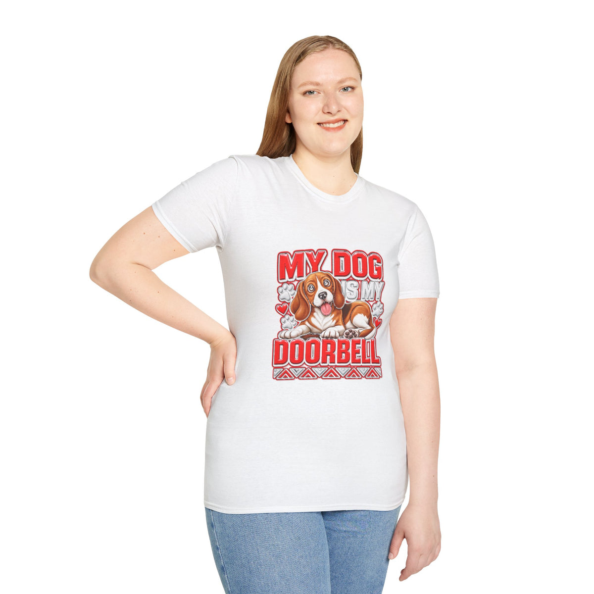 Dog Lover T-Shirt — "My Dog Is My Doorbell"