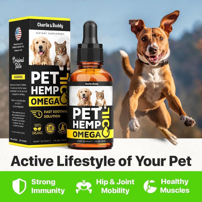 Charlie&Buddy Hemp Salmon Oil for Dogs