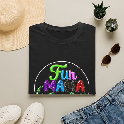 Fun Mama T-Shirt — Colorful Floral Succulent Mom Tee