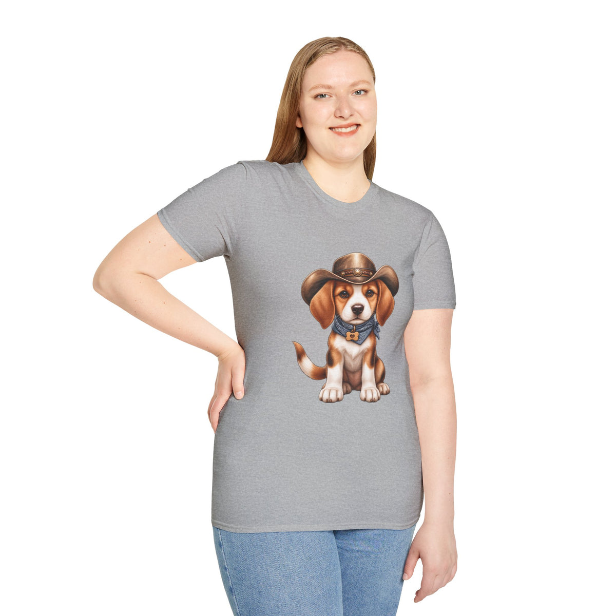 Beagle Cowboy T-Shirt — Cute Western Puppy Tee