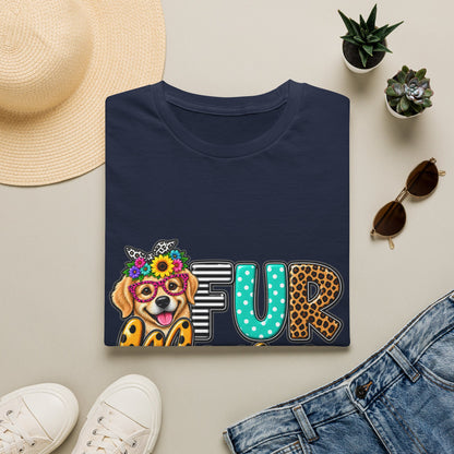 Fur Mama Leopard Dog Paw Graphic T-Shirt