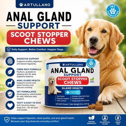 Anal Gland Support Chews for Dogs – Fiber Blend