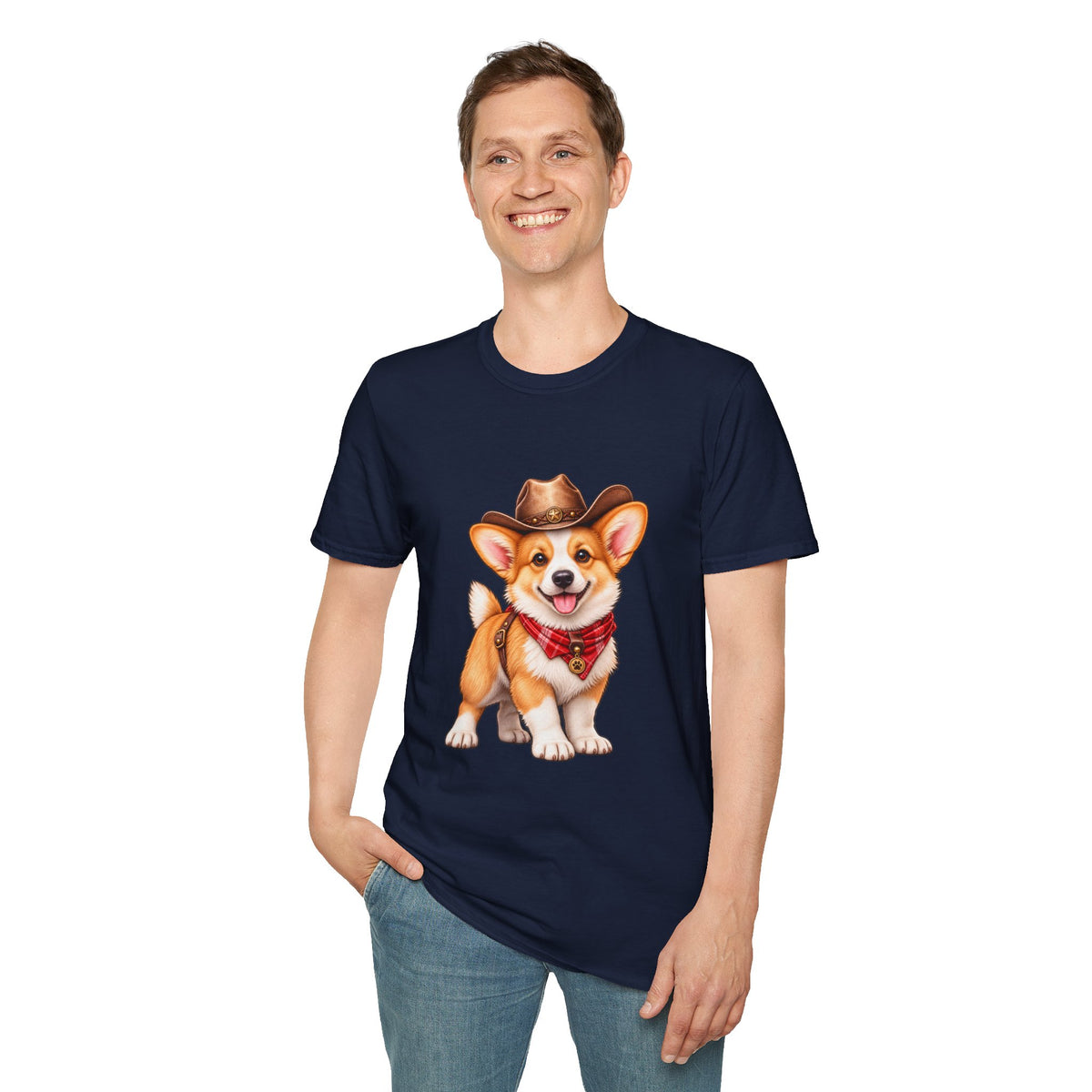 Cute Western Dog Tee with 'Howdy' Vibe