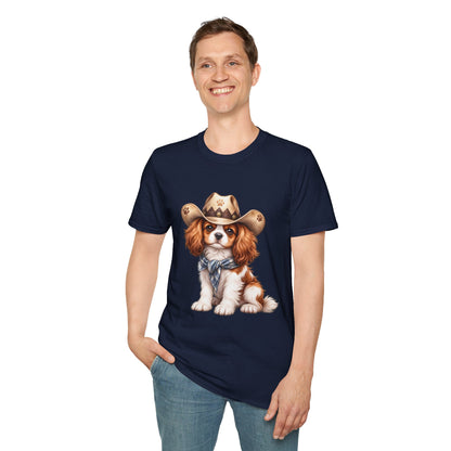 Cavalier King Charles Cowboy Dog T-Shirt