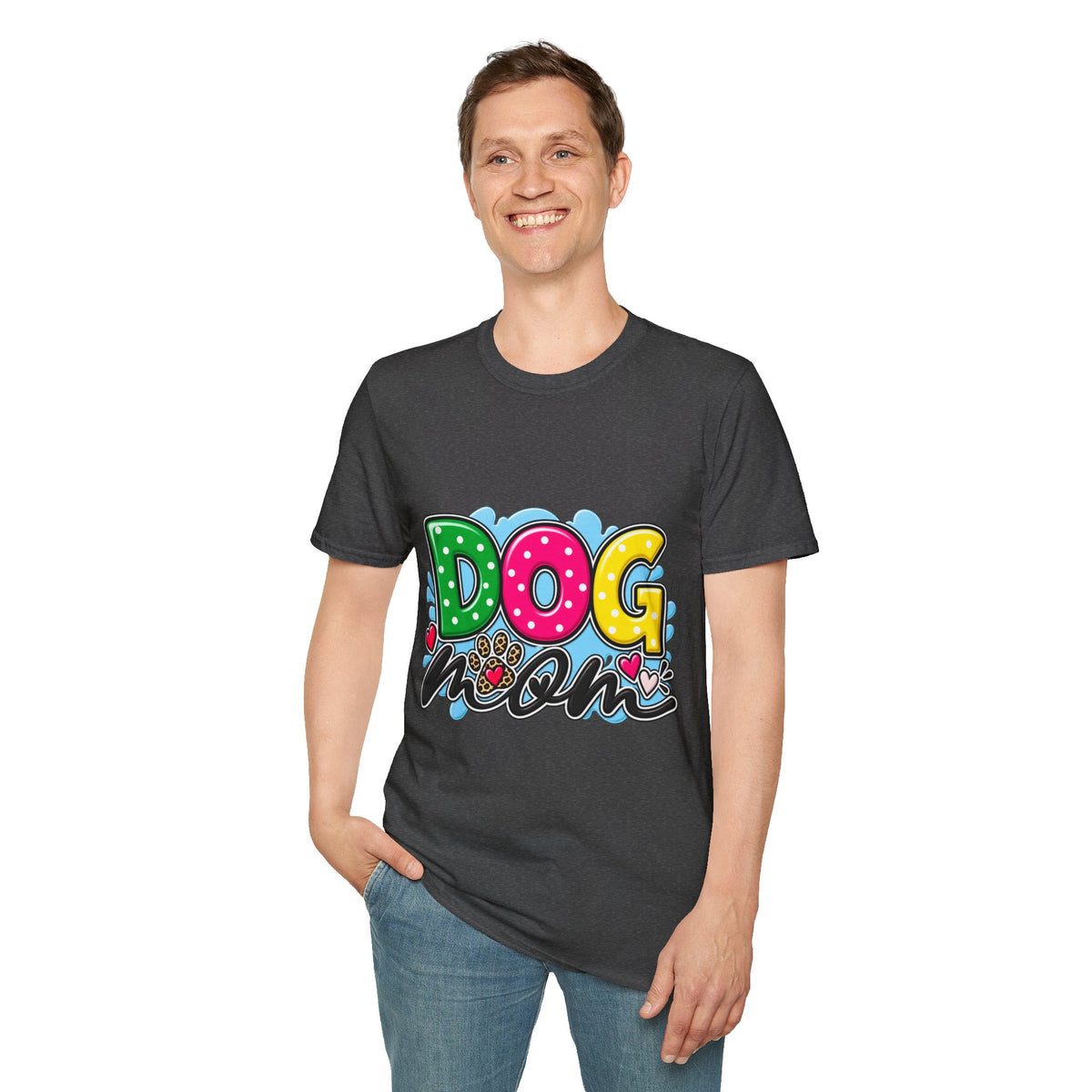 Dog Mom T‑Shirt Playful Pet Lover Tee