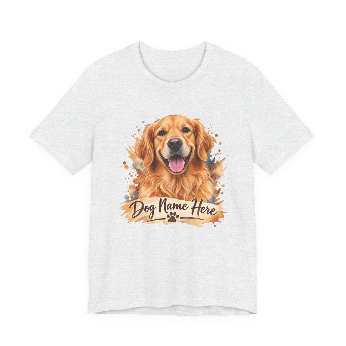 Custom Dog Name T-Shirt — Personalized Dog Portrait Tee