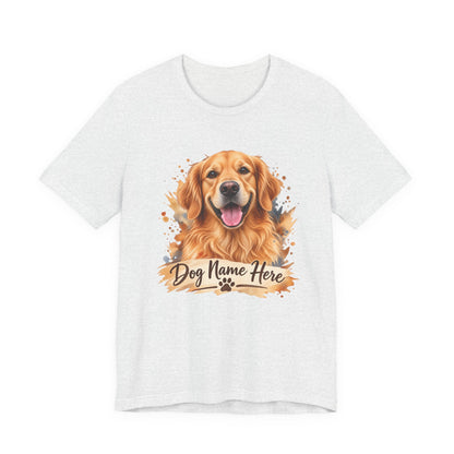 Custom Dog Name T-Shirt — Personalized Dog Portrait Tee