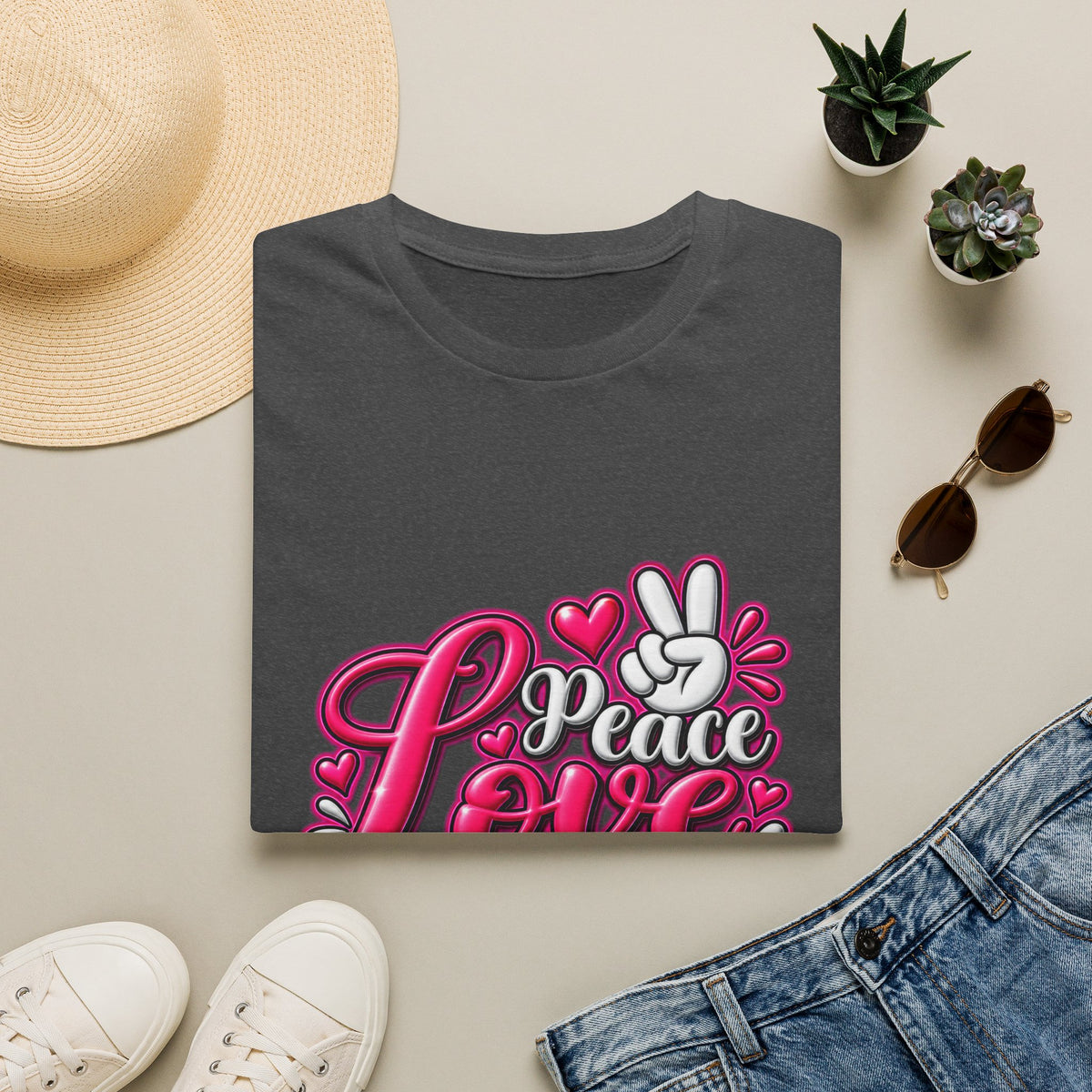 Rescue Love T-Shirt — "Peace Love Rescue" Pet Rescue Animal Advocate Tee