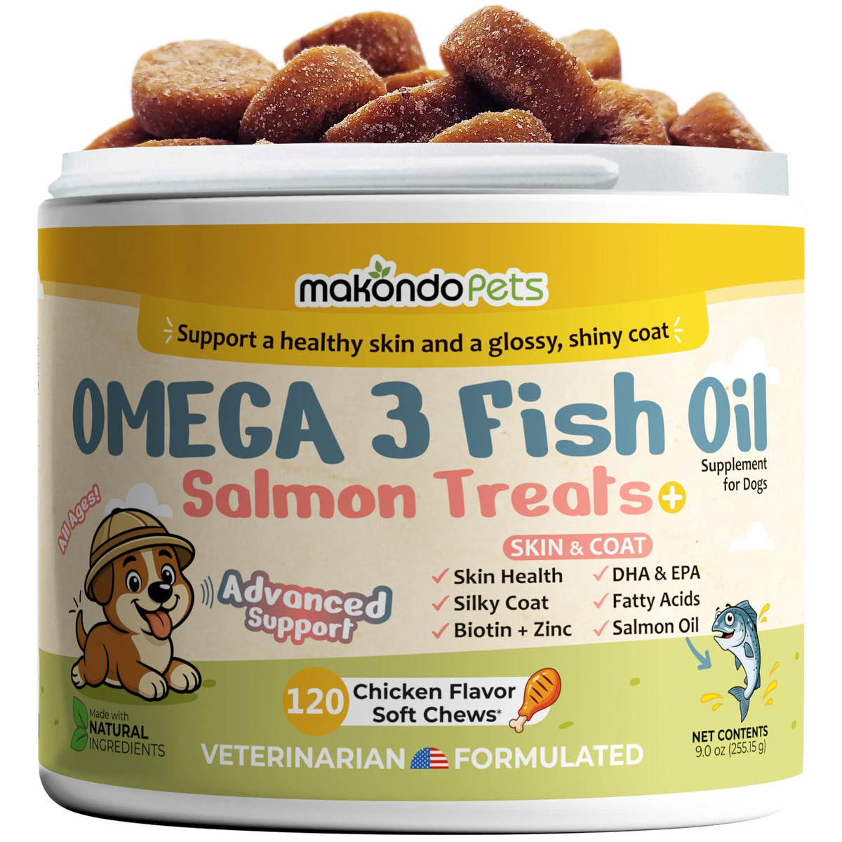Omega 3 Dog Chews for Shedding & Skin