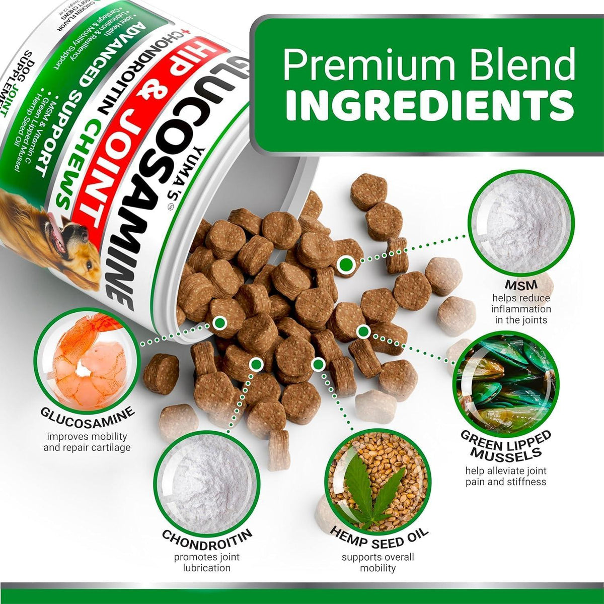 Glucosamine for Dogs – 2 Pack