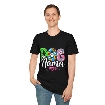 Dog Mama T-Shirt Paw Print Graphic Tee for Pet Lovers