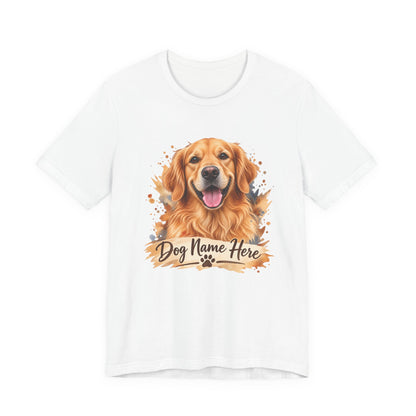 Custom Dog Name T-Shirt — Personalized Dog Portrait Tee
