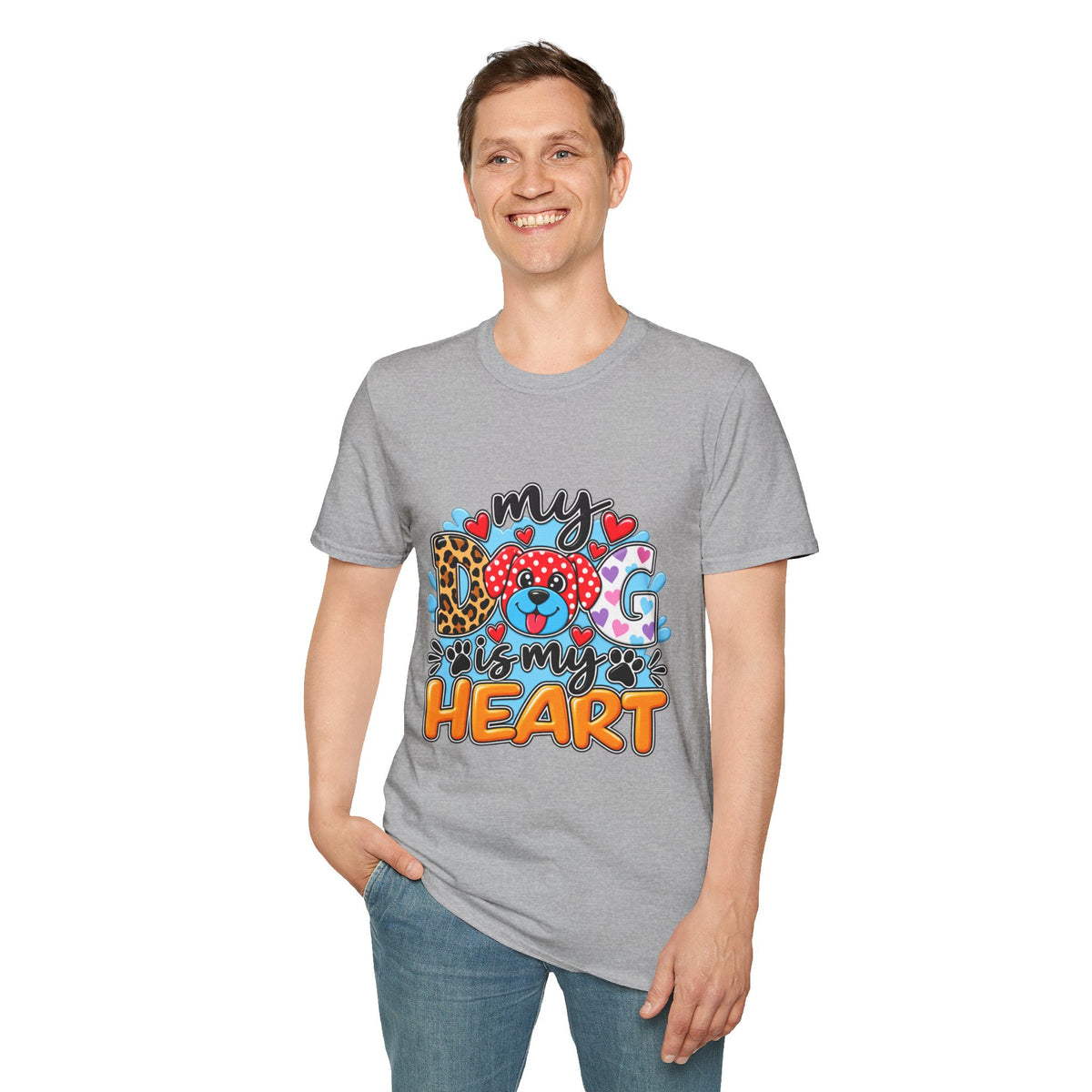 My Dog Is My Heart T-Shirt — Cute  Paw & Heart