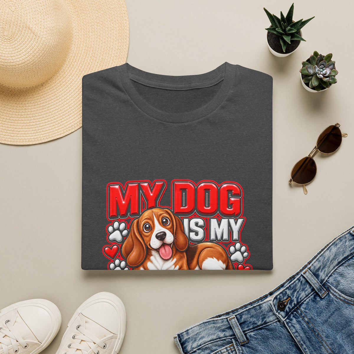 Dog Lover T-Shirt — "My Dog Is My Doorbell"