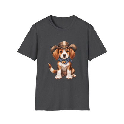 Beagle Cowboy T-Shirt — Cute Western Puppy Tee