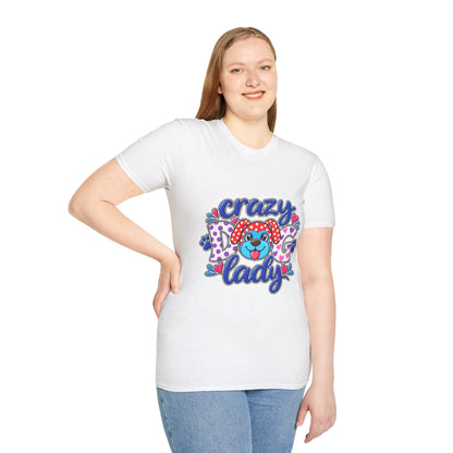 Crazy Dog Lady T-Shirt — Playful Polka Dot Puppy