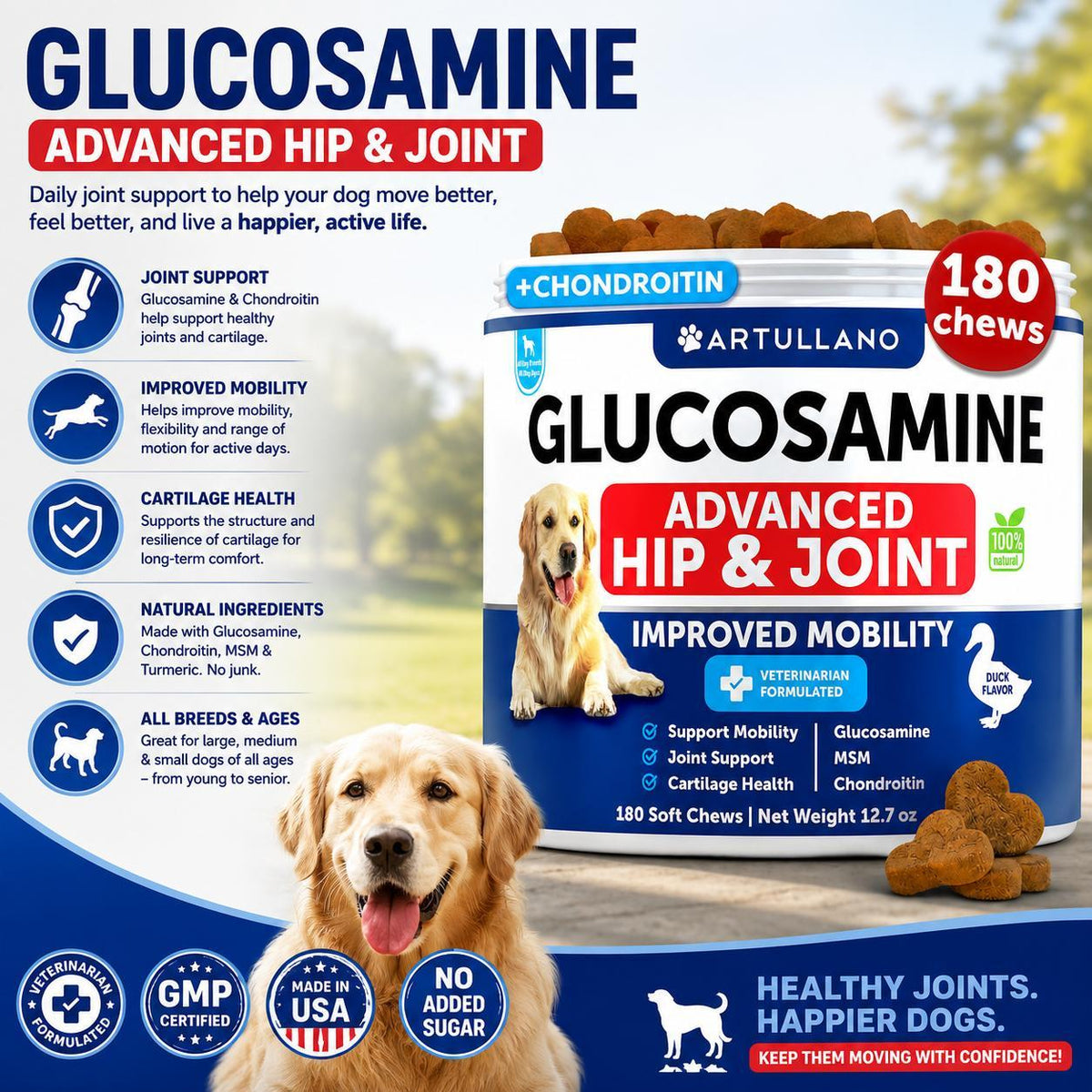 Glucosamine Dog Joint Supplement with Chondroitin
