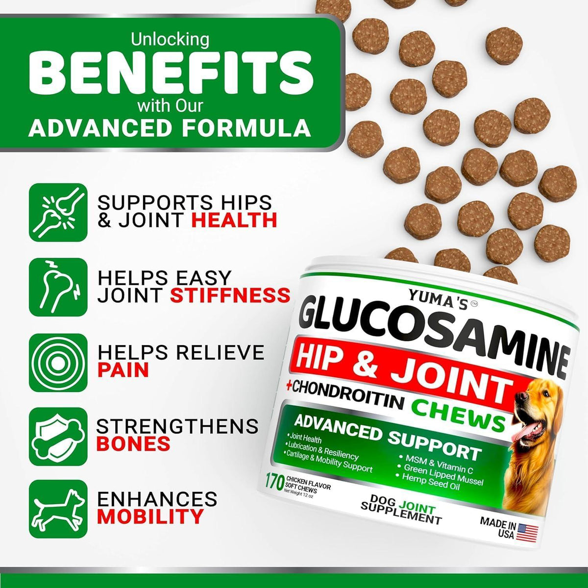 Glucosamine for Dogs – 2 Pack