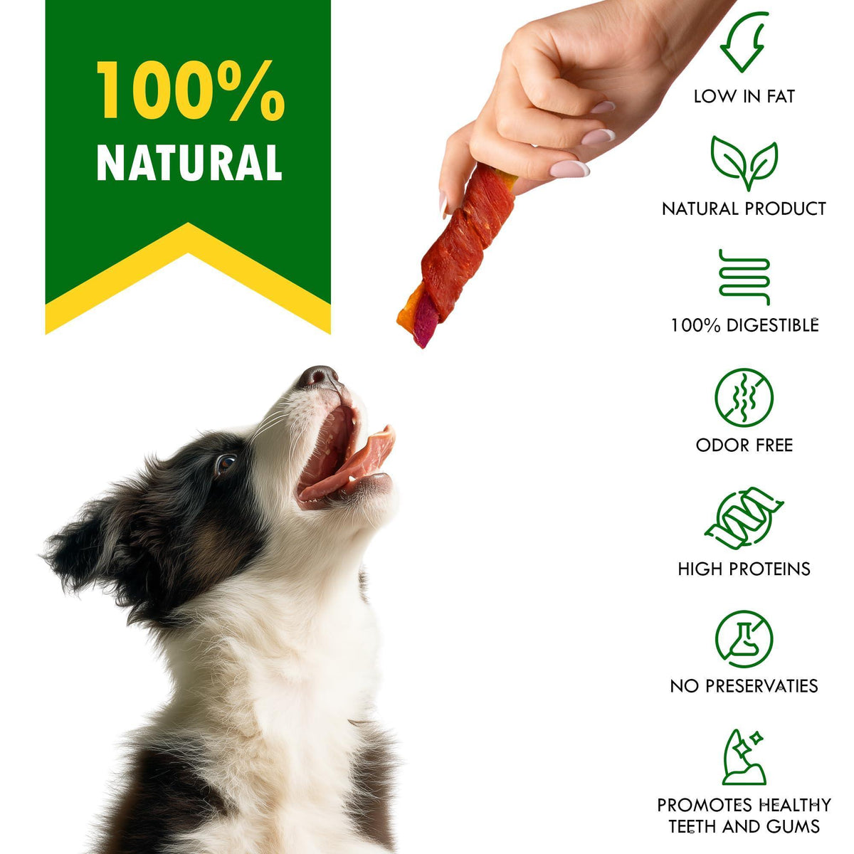 Healthy Sweet Potato Duck Chews for Dogs