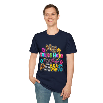 Babies Have Your Paws Cute Leopard Paw Print Graphic Tee