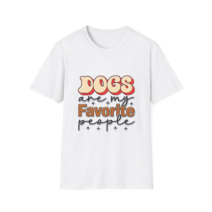 Dogs Are My Favorite People T-Shirt — Retro Pet Lover Tee