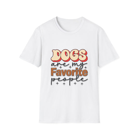 Dogs Are My Favorite People T-Shirt — Retro Pet Lover Tee