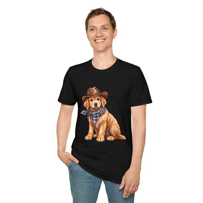 Golden Retriever Cowboy T-Shirt