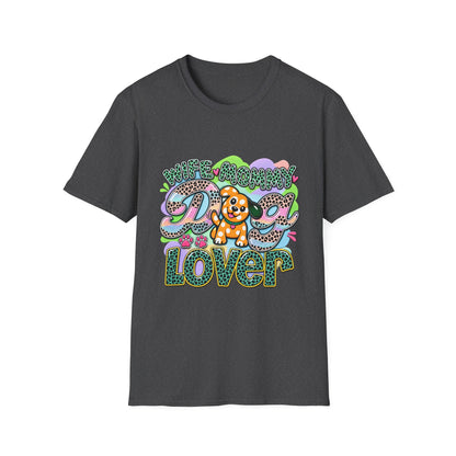 Dog Lover T-Shirt — "Wife Mommy Dog Lover" Cute Puppy Graphic Tee