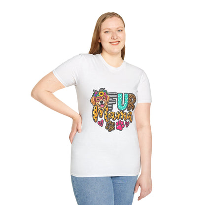 Fur Mama Leopard Dog Paw Graphic T-Shirt