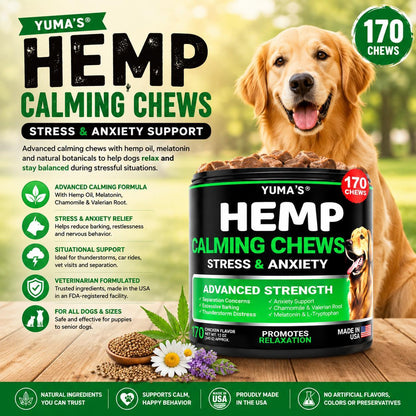 YUMA'S Hemp Calming Chews for Dogs
