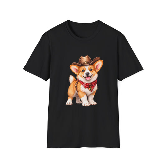 Cute Western Dog Tee with 'Howdy' Vibe