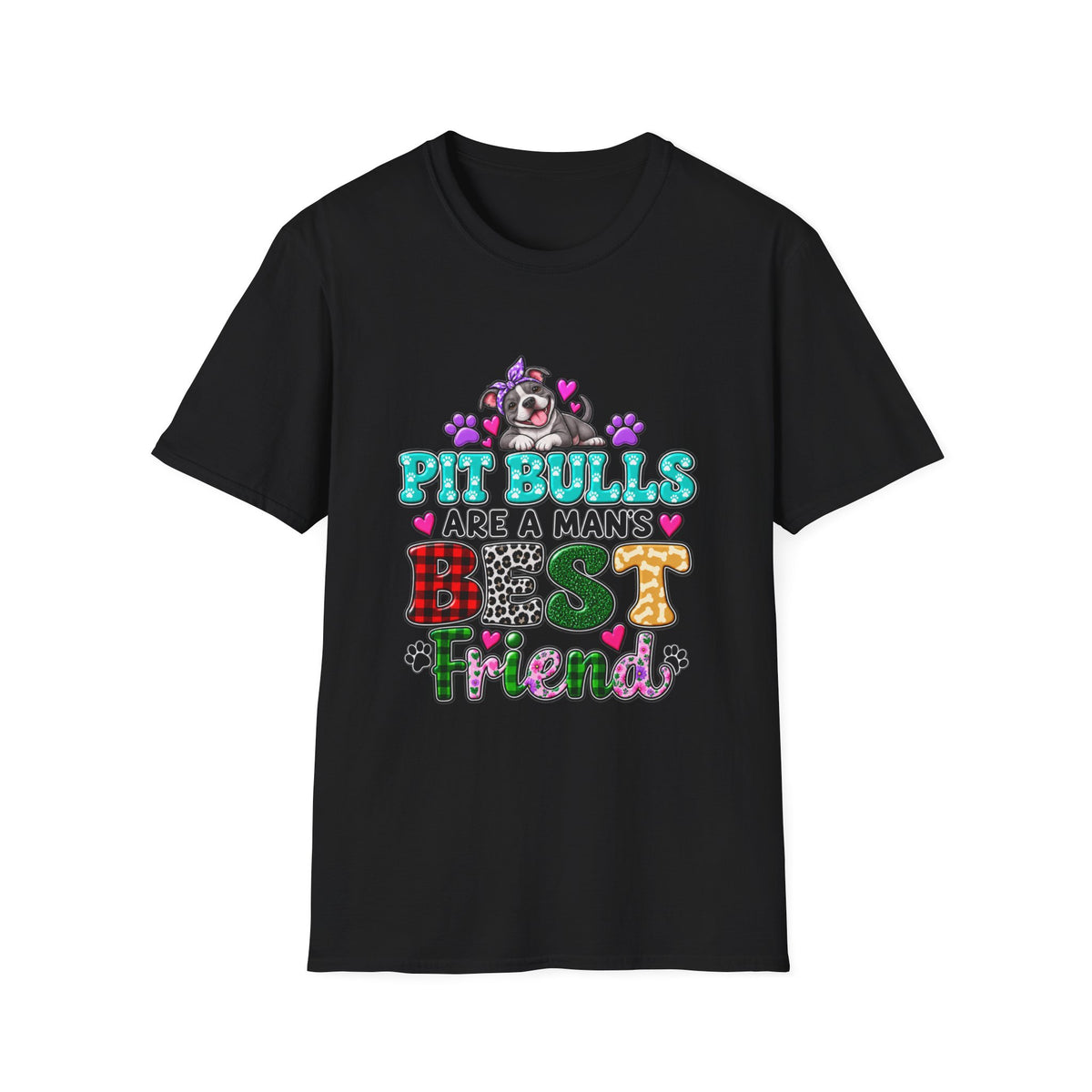 Pit Bulls Are a Man's Best Friend T-Shirt