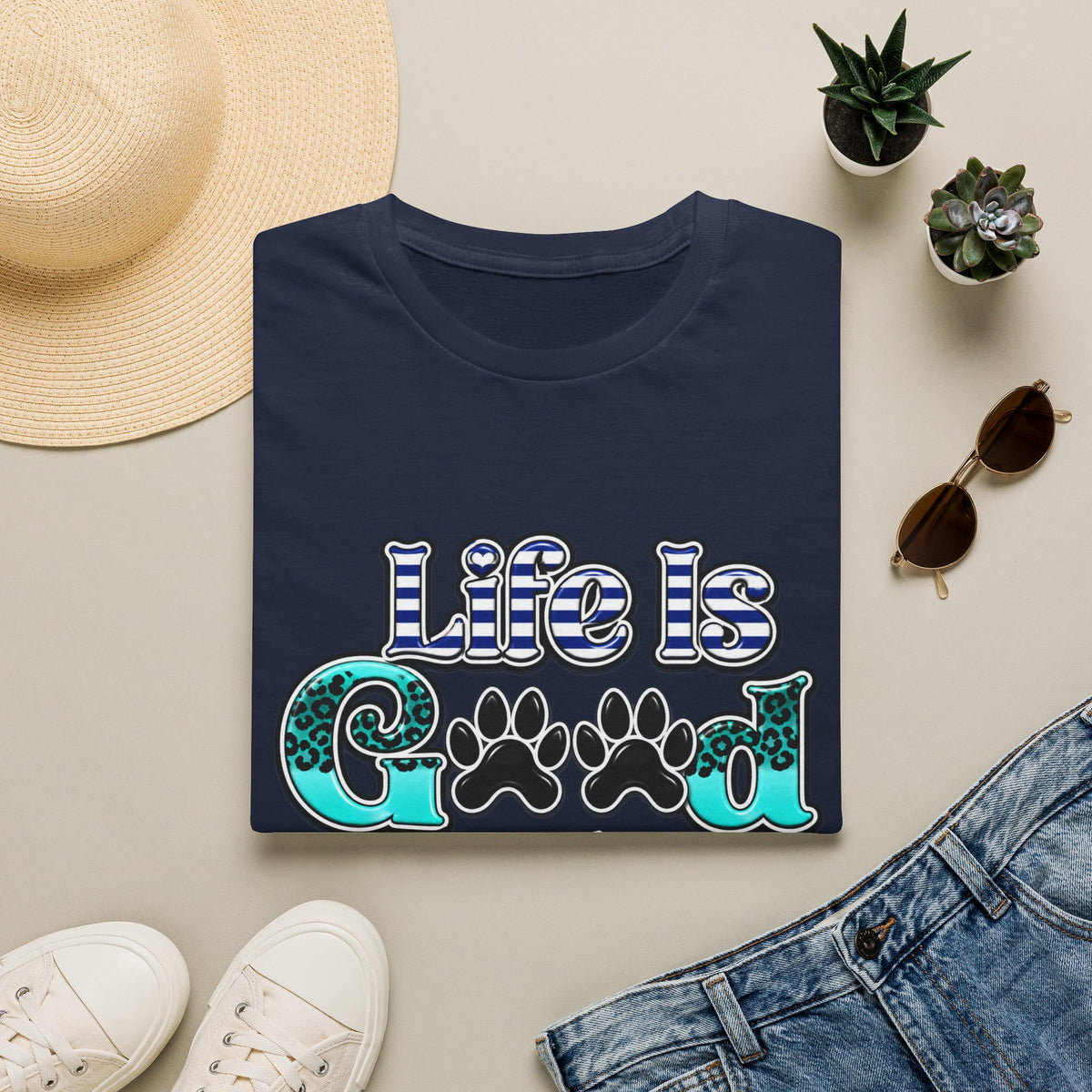 Life Is Good With A Dog T-Shirt