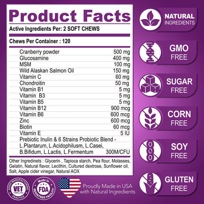 Dog Multivitamin Chews with Glucosamine for Joint Health
