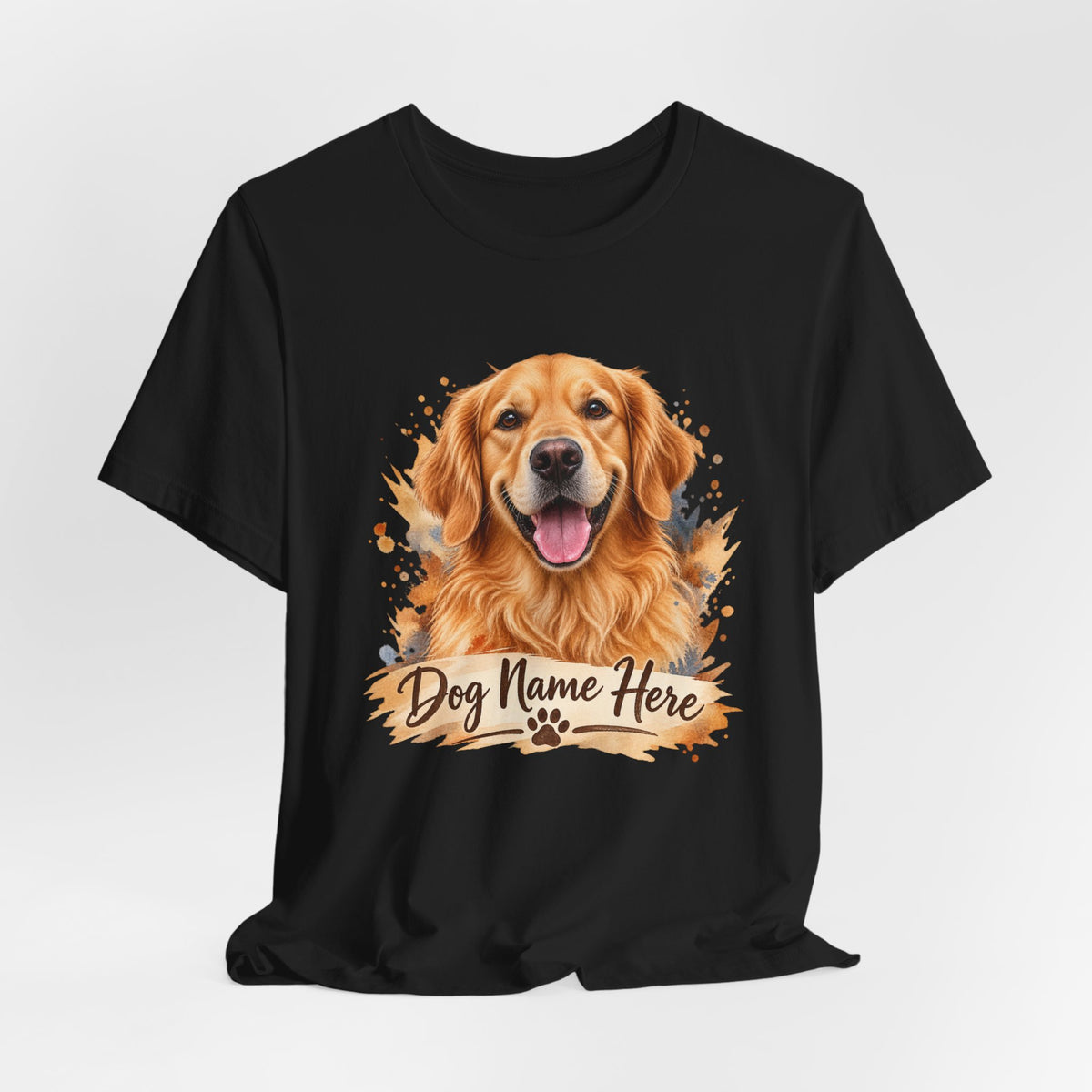 Custom Dog Name T-Shirt — Personalized Dog Portrait Tee