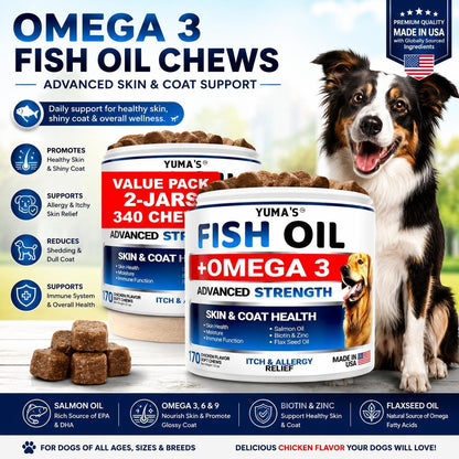 Omega 3 Fish Oil for Dogs – Skin & Coat