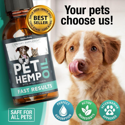 Hemp Oil for Dogs & Cats Anxiety Relief